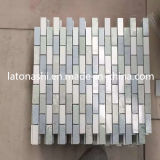 Design White Grey Marble Stone Mosaic for Bathroom Flooring