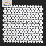 Matte Decorative Factory Selling White Penny Round Mosaic Tile