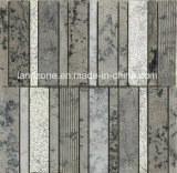Stacked Pattern Gray Marble Stone Mosaic Tile