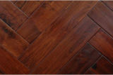 Solid Acacia Walnut Hand Scraped Herringbone Hardwood Flooring
