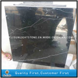 Cheap China Black Marquina Marble Floor/Bathroom Flooring Tiles