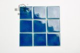 98*98mm Island Crackle/ Ice Crackle Hawaii Blue Ceramic Mosaic Tile for Decoration, Kitchen, Bathroom and Swimming Pool