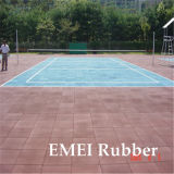 Portable Rubber Flooring for Tennis Court