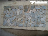 Irregular Grey Slate Mosaic Tiles for Wall Decoration (mm059)