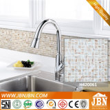 Kitchen and Bathroom White Color Golden Line Glass Mosaics (H420061)