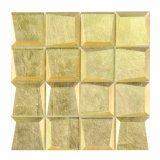 Interior Design for Home Wall Decoration Shine Gold Glass Mosaic