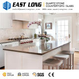 Beige Fine Particle Polished Artificial Quartz Stone Slabs for Tabletops/Countertops