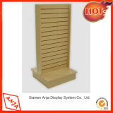 Decorative Retail Slatwall Wood Display Stand Holder Slat Wall Flooring