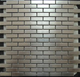 Kitchen Backsplash Strip Stainless Steel Metal Mosaic Tile (SM219)