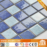 Blue Color Mixed Swimming Pool, Kitchen Wall Porcelain Mosaic (C648060)