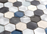 Aluminum Mosaic Tiles Stone Matel Glass Tiles Decoration Kitchen Backsplash Bathroom Mosaic Wall Tiles Acshnb4002