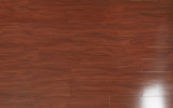 12.3mm E0 AC4 High Gloss Walnut Water Resistant Laminate Floor