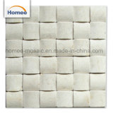 48X48mm 3D Square Mosaic Cheap Italian Cream Beige Flooring Marble Tile