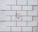 Flat Glazed Grossy Face Super White Europe Style Ceramic Mosaic Tile