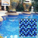 Hot Sale Anti Slip Swimming Pool Blue Glass Mosaic Tiles