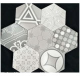 Modern Design Bathroom Hexagon Honed Marble Mosaic Floor Tile