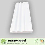 White Primed Fj Radiate Mouldings Wooden Skirting Board/Baseboard