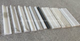 White Stone Tile Line Marble Floor Skirtings, Mouldings, Molding, Border