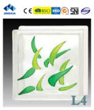 Jinghua High Quality Artistic L-4 Painting Glass Block/Brick