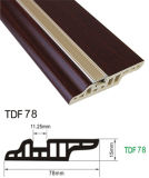 7.8cm Height PVC Floor Wall Baseboard Plastic Skirting Wood Coated by Alu Decorated