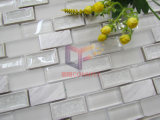 White Color Decoration Mosaic by Volakas and Glass (CFS700)