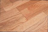 Oak Engineered Wood Flooring-3 Strips Flat Surface with Wheat Color V Shapes T& G