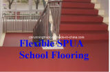 Wear-Resistant High Resilient Flexible Spua School Flooring