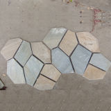 Mesh Back Flagstone Outdoor Slate Stepping Stones (SMC-Y056)