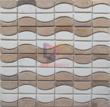Floor Used Stone Mosaic Tiles in Wave Shape Classic Style (CFS1155)