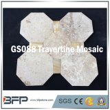 Pink/Solid Color Travertine Mosaic Floor Tile and Wall Tile