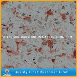 Artificial Yellow/Red Colors Quartzite/Quartz Stone