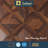 Vinyl Plank Woodgrain Texture Teak Walnut Waxed Edged Wood Laminate Flooring