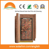 8W Red Waved Solar Roof Tile with Shivering