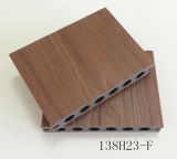 Hollow Round Hole Decking 138*23mm Co-Extrusion WPC Strip