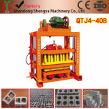 Qtj4-40b Manual Press Concrete Brick Machine with Jq350 Mixer