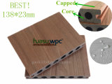 Top Capped WPC Factory! 138*23 Hollow Coextrusion Deck Composite Floor