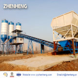 China Belt Type Hzs Beton Dry Stationary Concrete Batching Plant for Brick Making Factory