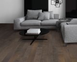 Solid Wire Brushed Grey Wide Plank Oak Hardwood Flooring