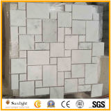 White Carrara Marble Kitchen/Bathroom Mosaics for Floor and Wall