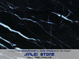Chinese Black Marble Tiles Nero Marquina for Flooring/Kitchen/Wall