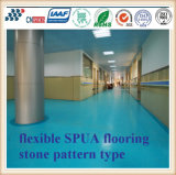 Effective Silencing and Buffer Rebound Multi-Functional Elastic Floor with Liquid Paint