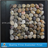 Mixed Colorful Natural Pebble Stone /Pebble Mesh Tiles