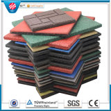 SBR Colorful Rubber Paver Tile/Playground Rubber Tile/Outdoor Rubber Tile