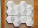 Carrara Marble Wall Decoration Mosaic Bathroom/Kitchen Mosaic Chevron/Hexagon/Herringbone Pattern Mosaic