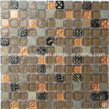 Texture Resin, Stone and Glass Mixed Crystal Mosaic Tile Factory