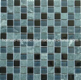 Parquet Feature Green Marble Mix Glass Mosaic Tile (GS12)