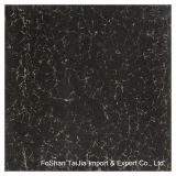 600X600mm Building Materials Black Pilate Polished Porcelain Floor Tile (TJ6204)