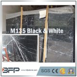 M135 Black and White Natural Marble Gangsaw Slabs