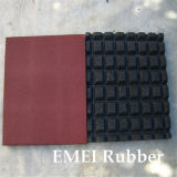 Square Rubber Flooring/ Outdoor Playground Rubber Tile/Safety Rubber Floor