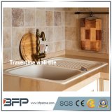 Customized Sizes Beige Travertine Tile Decorative Kitchen Wall Tile